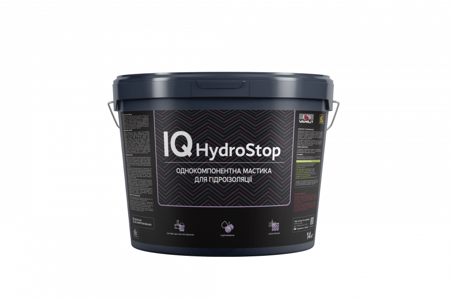 Мастика гідроізоляційна однокомпонентна VAMIUT IQ HydroStop